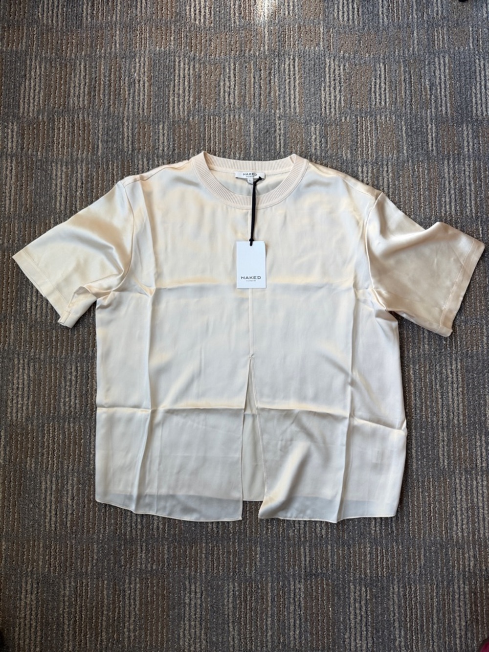 Naked Cashmere ecru silk tee